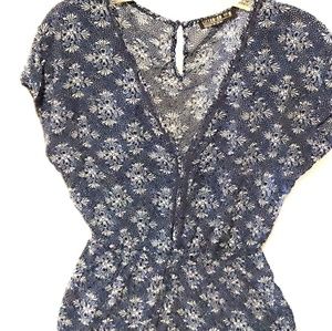 Cotton On Blue and White Romper